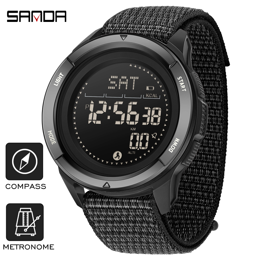 SANDA Brand Electronic Watches - đánh giá và giá Compass Lensatic
