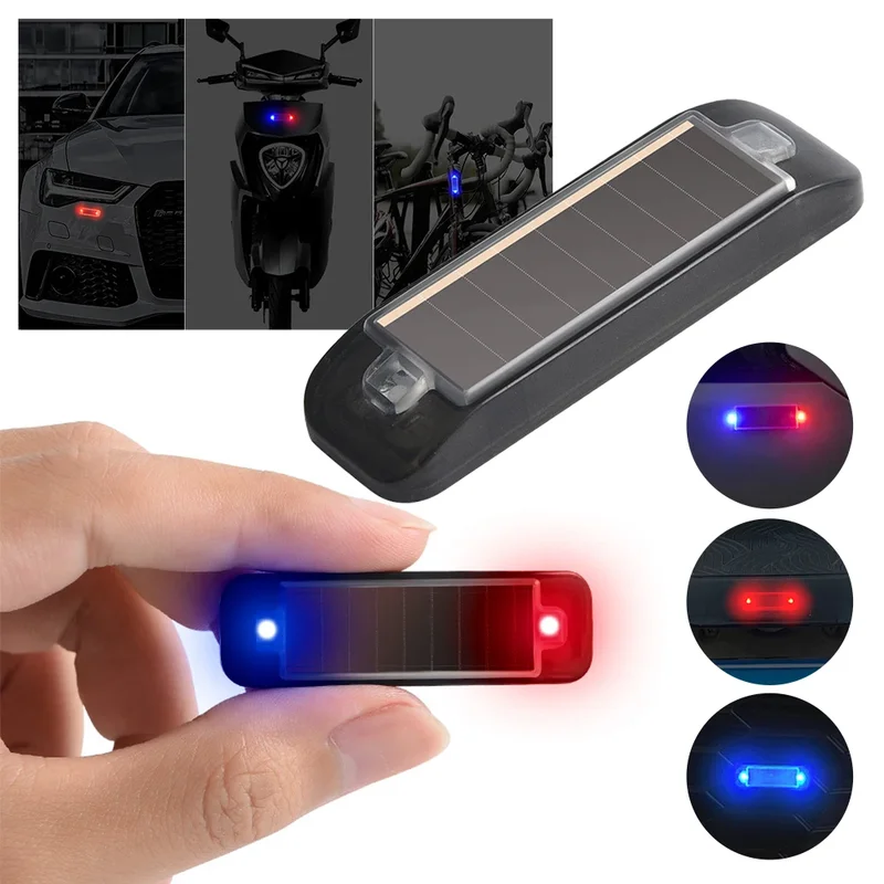 Mini LED solar power car warni - đánh giá và giá Sos Light Strobe