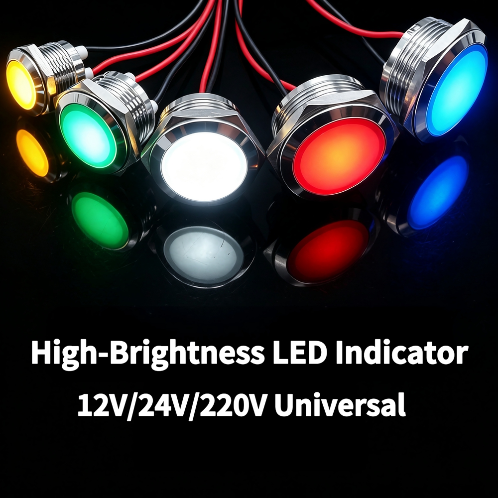 Metal LED Indicator Light 12mm - đánh giá và giá Signal Panel Orange