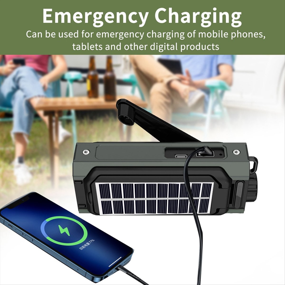 A26Z Portable Solar Radio, Eme - đánh giá và giá Solar Emergency Charger