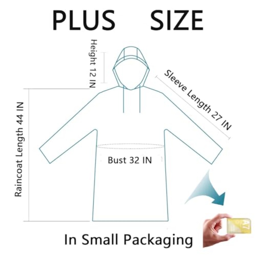 Disposable Rain Poncho Emergen - đánh giá và giá Emergency Poncho Rain