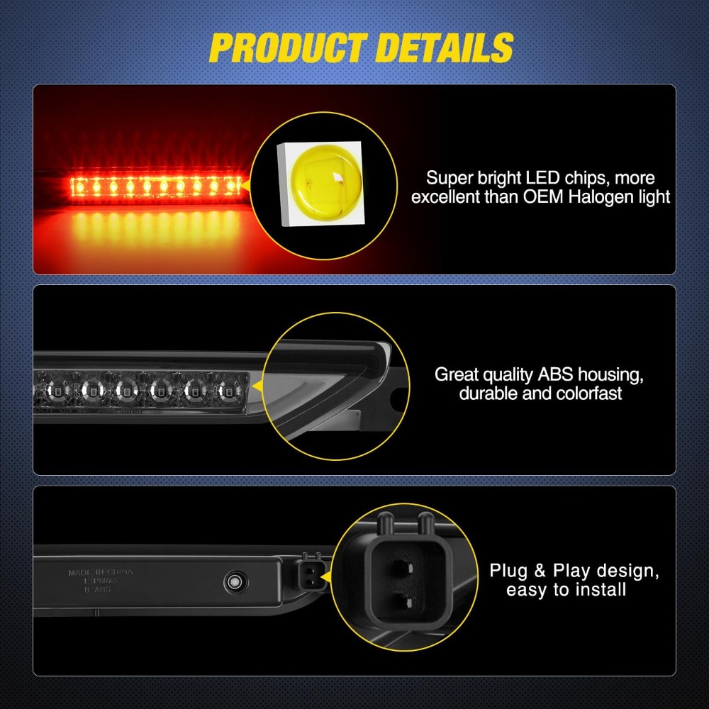 Nilight LED Third Brake Light  - đánh giá và giá Compass Lensatic