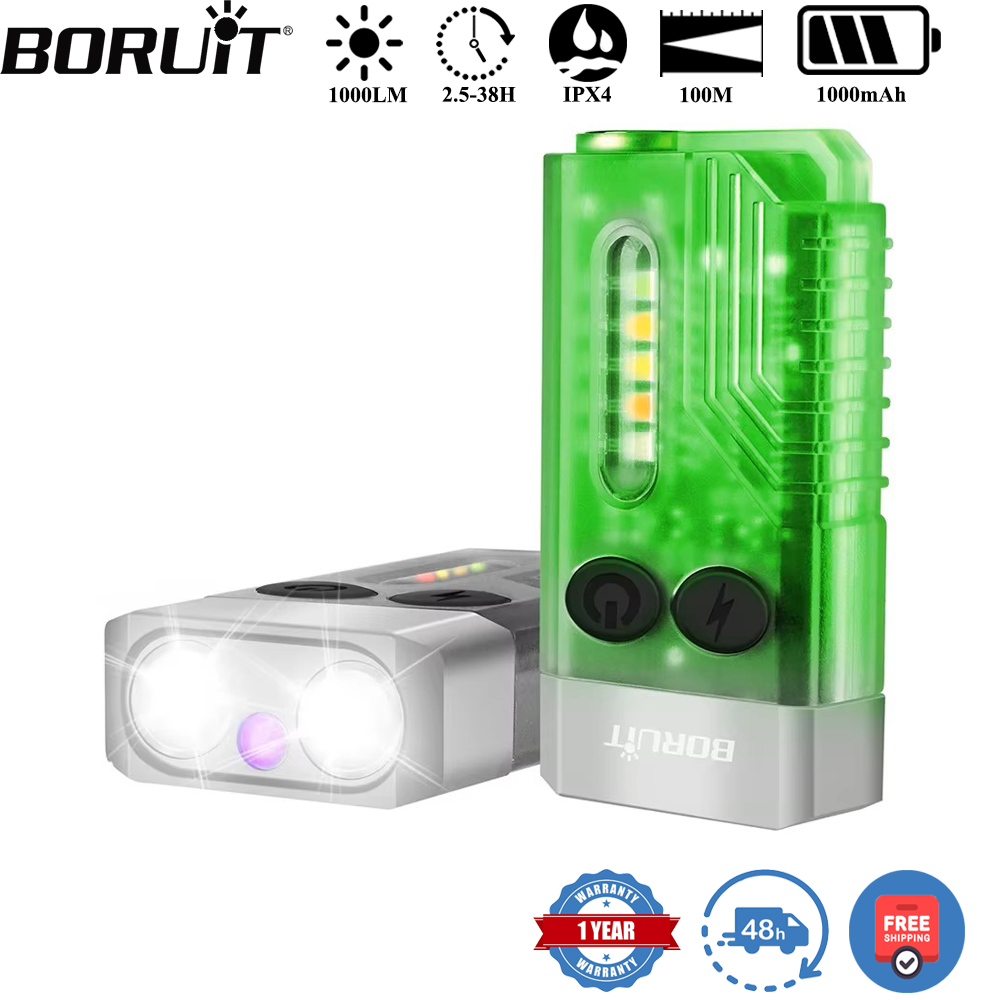 BORUiT V10 Keychain UV LED EDC - đánh giá và giá Fishing Kit Compact