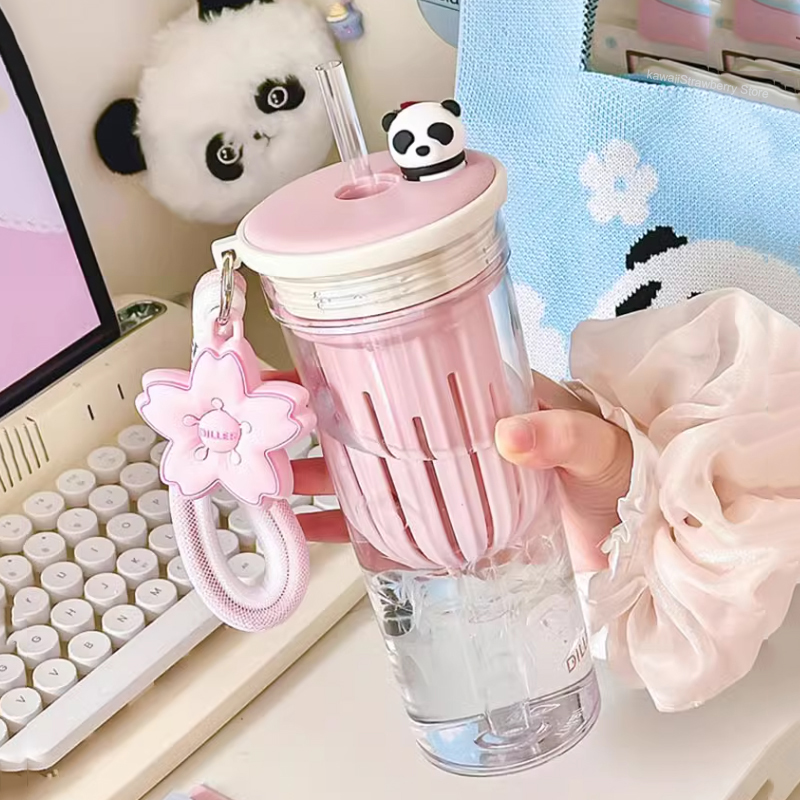 650ml Kawaii Water Bottle With - đánh giá và giá Water Purification Straw