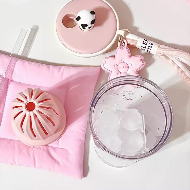 650ml Kawaii Water Bottle With - đánh giá và giá Water Purification Straw