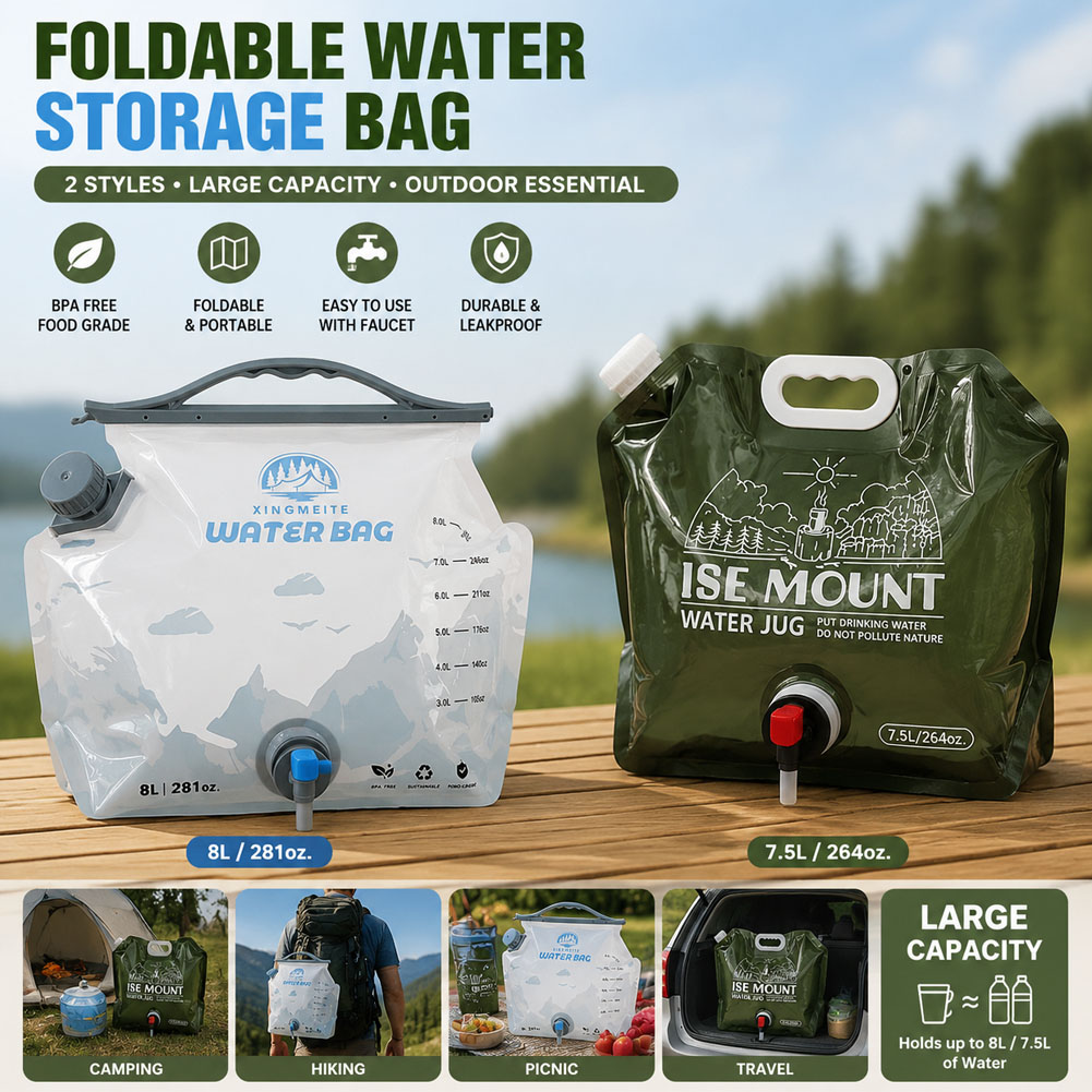 8L Large Capacity Outdoor Fold - đánh giá và giá Water Bag Collapsible